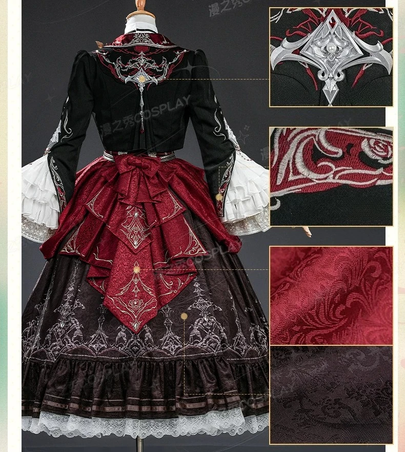 

Love and Deepspace Protagonist Silver Wing Demon Cosplay Costume Full Set for Women