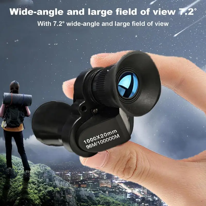 Outdoor Monoculars For Adults High Powered Handheld Telescope Portable HD Pocket Telescope Hiking Gear Small Telescope For