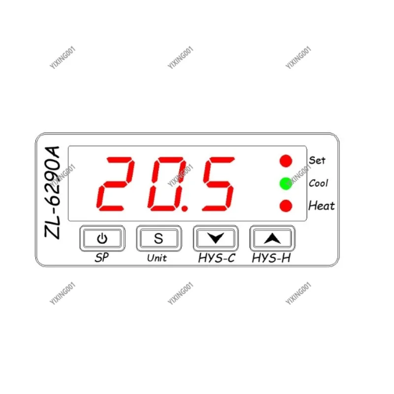 L-6290A Dual 10A Output Temperature Controller - Fahrenheit Celsius Thermostat
