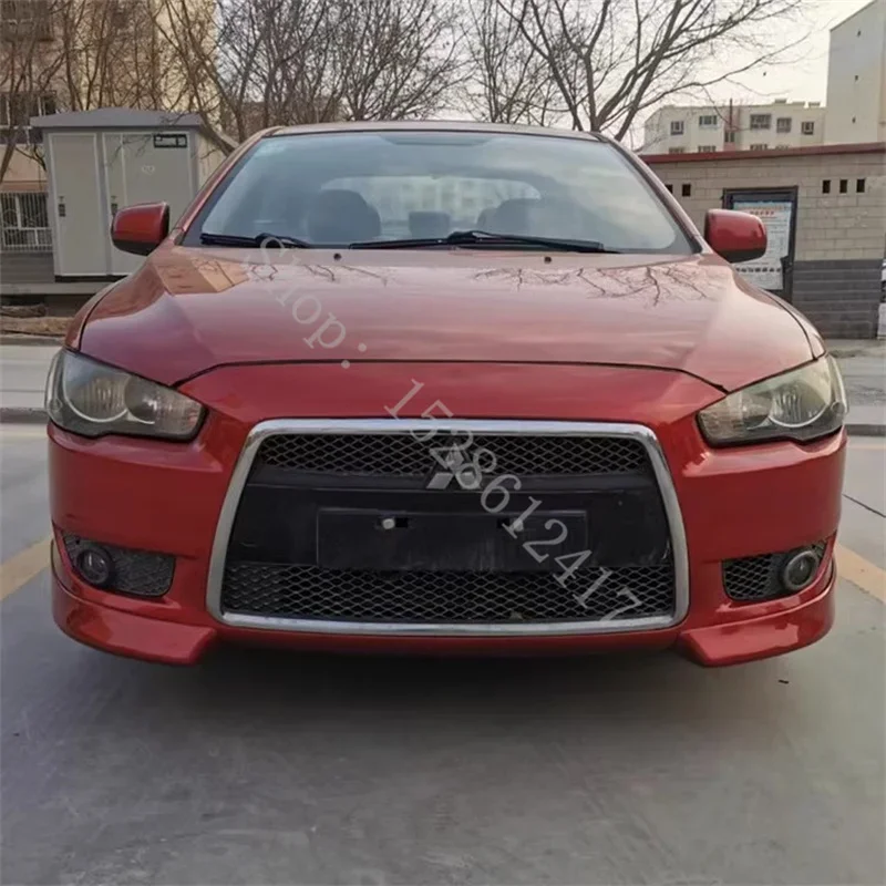 

For Mitsubishi Lancer ex EVO 2009-2011 Accessories ABS Chrome Front Upper Bumper Hood Radiator Grill Grille Car styling