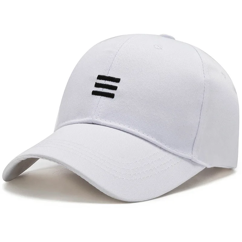 2024 Hat trendy simple three horizontal bars embroidered Summer Baseball Men Women\'s fashion leisure sunshade Cap