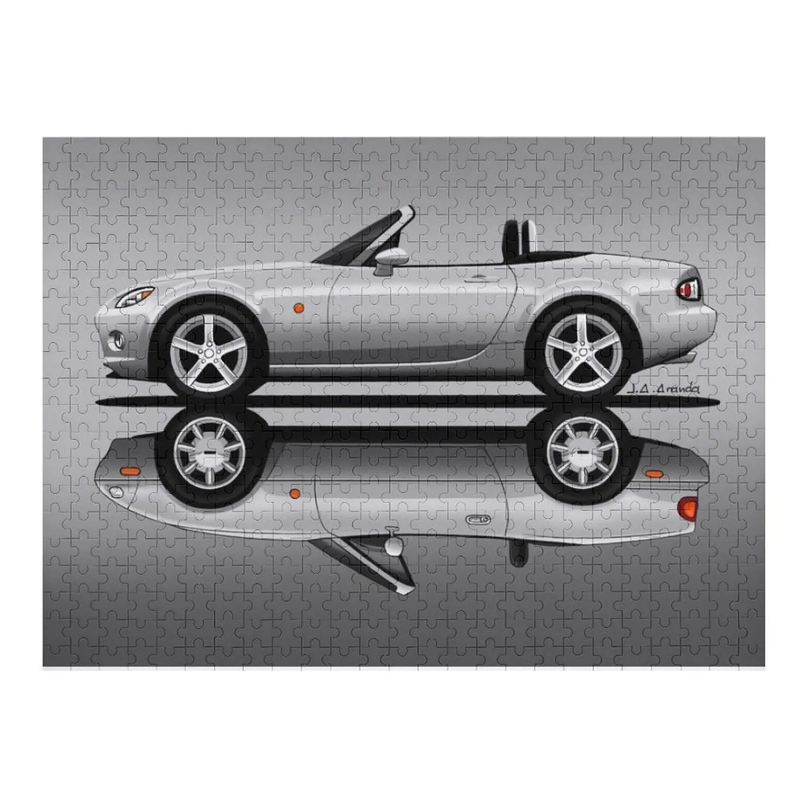 The Japanese roadster in the NC and NA generations Jigsaw Puzzle Iq Adult Wooden Personalized Name Puzzle