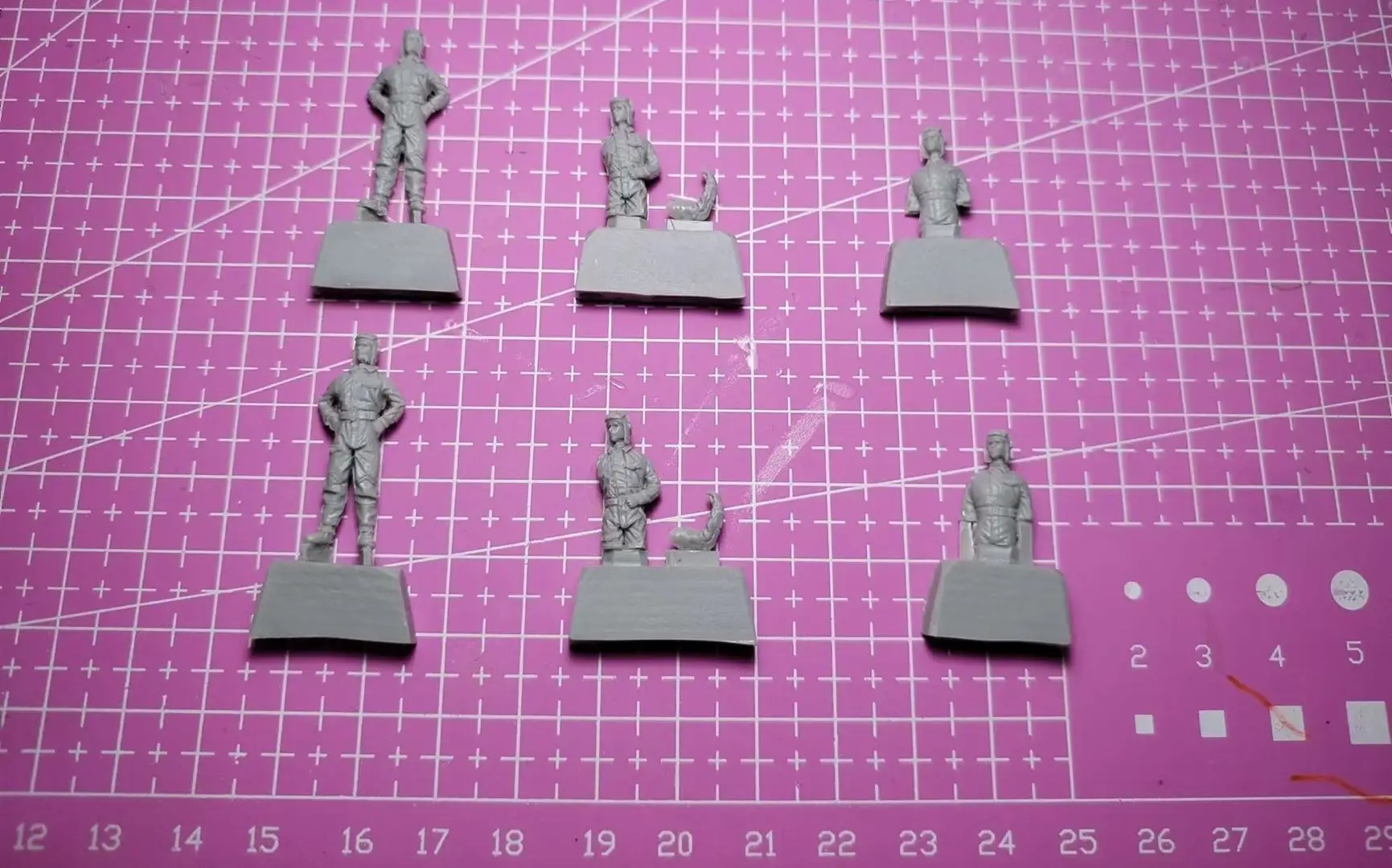 Figurine modèle en résine GK, 6 figurines, kit non assemblé et non peint, 1/72