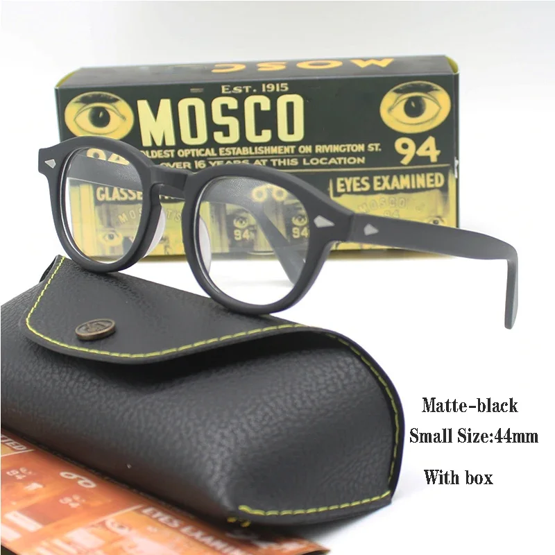 YPAY Herren Brillen rahmen Johnny Depp Stil Brille transparente Linse Marke Designer Computer männlich runde Vintage Brille 8
