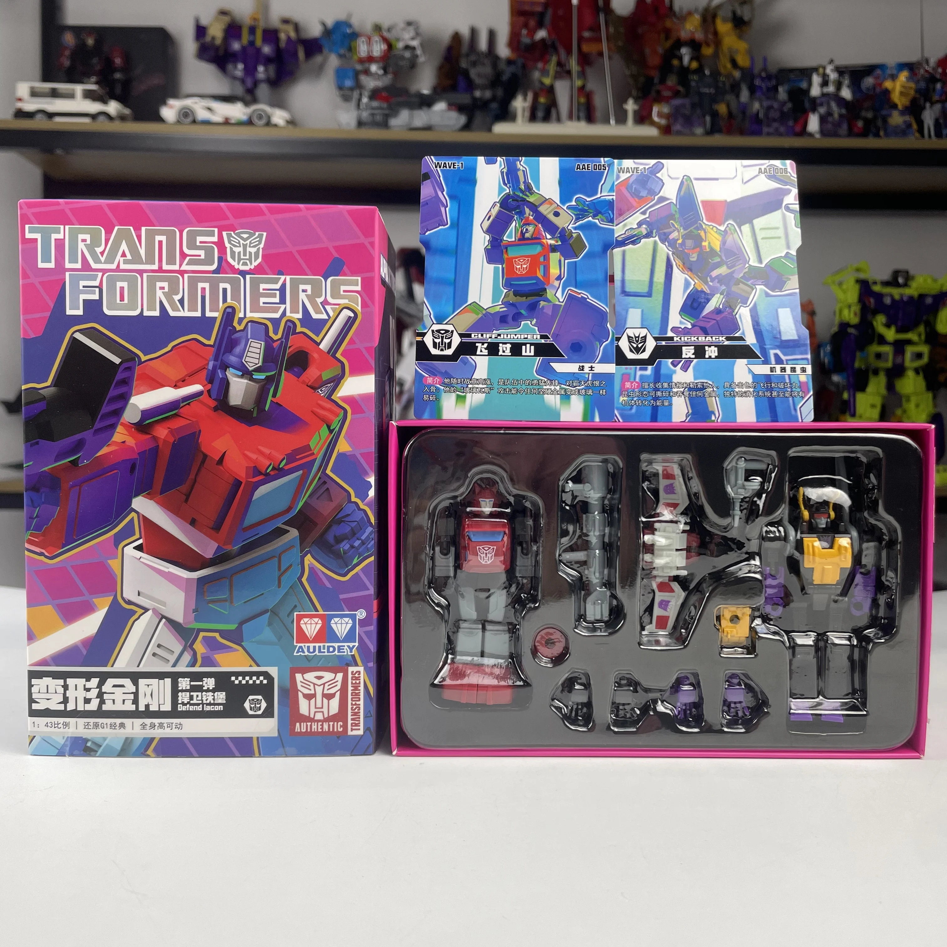 Трансформеры AULDEY AAE Optimus Prime Arcee Sunstorm Starscream Soundwave Jazz Cliff Jumper Kickback Modello мобильный Giocattoli