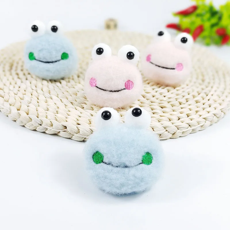 

200pcs/lot Plush Frog Head Diy Hair Accessories Headwear Clothes Ankle Sock Scarf Children's Hat,Deposit First to Get Discount