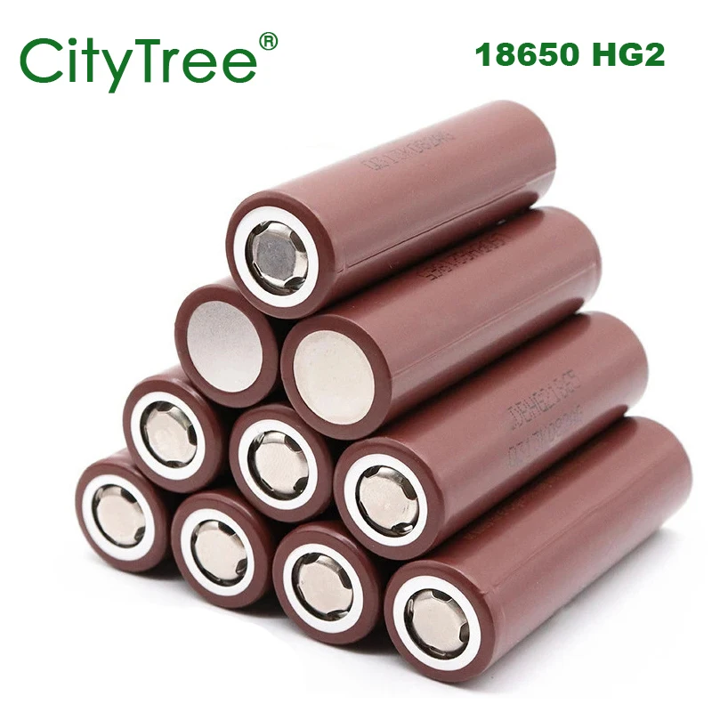 HG2 18650 Battery 100% New Genuine 3000mAh 3.7V 18650 Rechargeable Lithium Battery for Battery Packs, Screwdriver