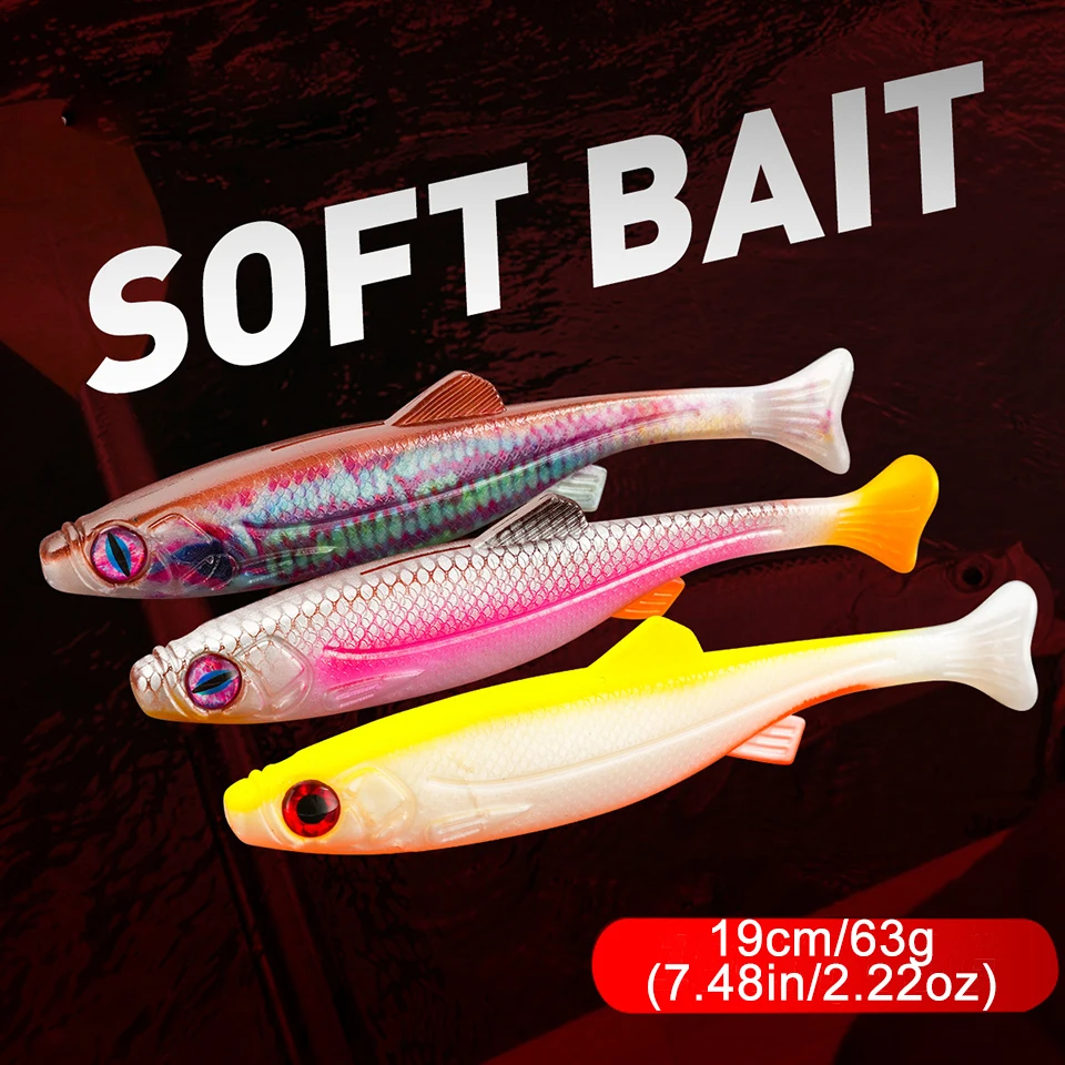 WALK FISH Swimbait Shad cola pala – señuelo blando para lucio - imagen 4