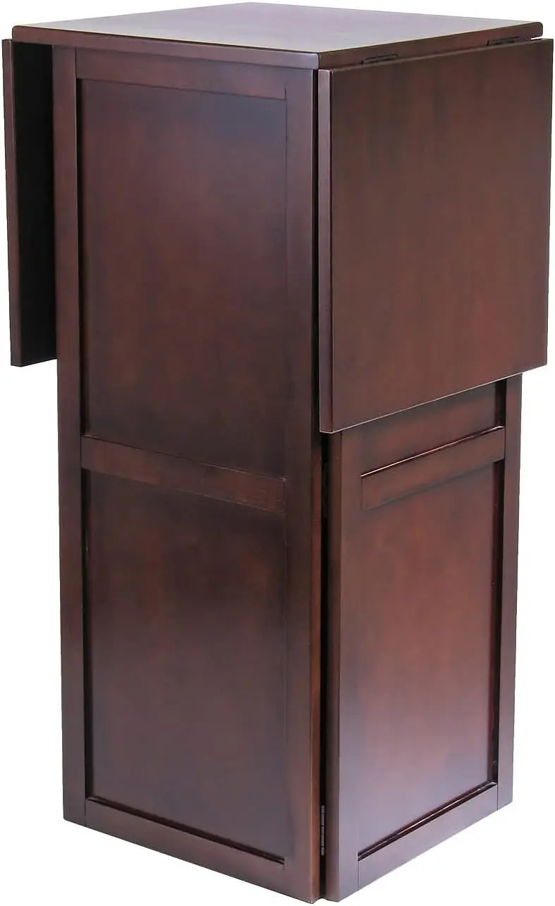 Newport 40.16 X 50 X 17.87-Inch Wood Expandable Counter Wine Bar, Antique Walnut (94350)