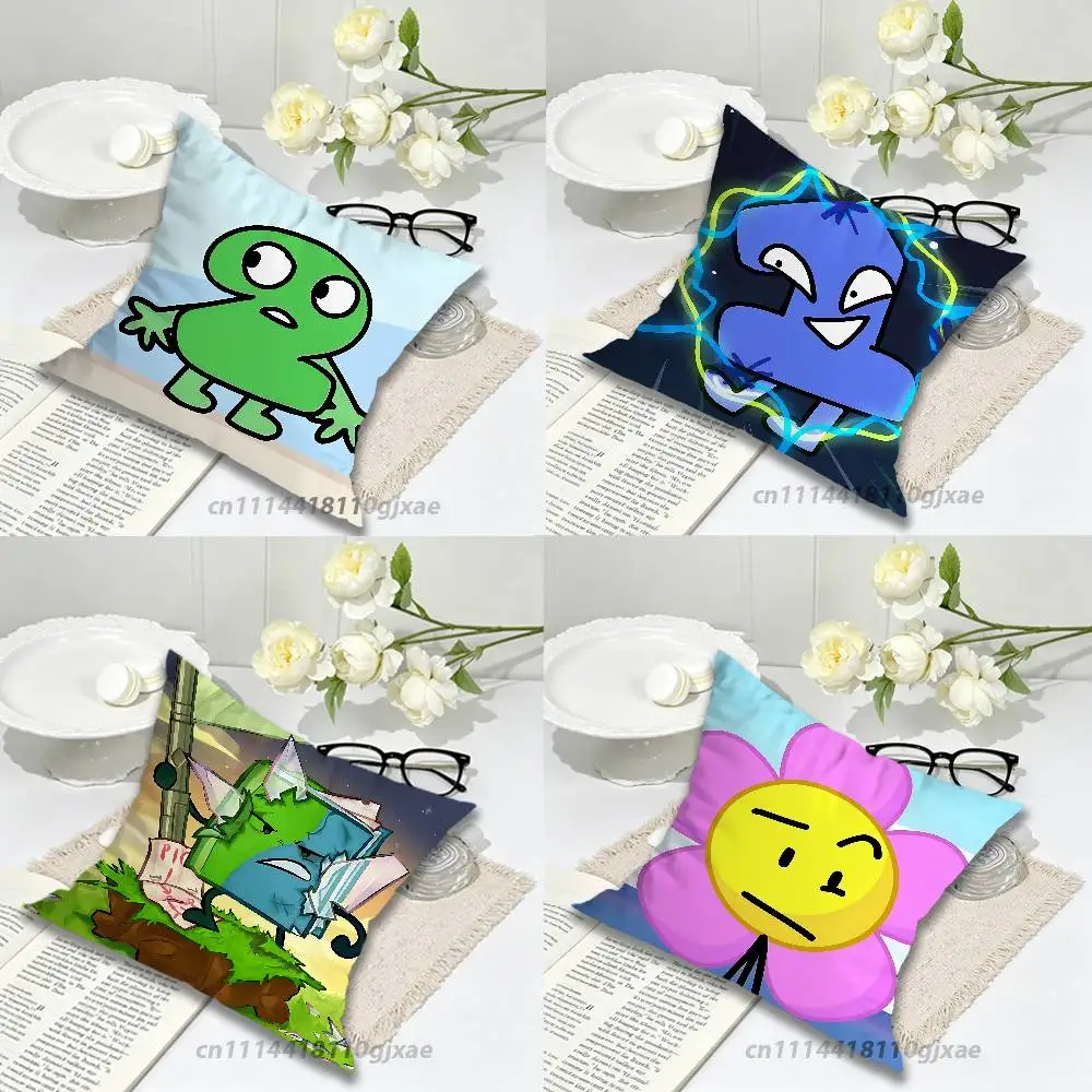B-Battle for Dream I-Island BFDI Pillow Case Living Room Sofa Cushion Cover Suitable For Home Bedroom Room Decoration