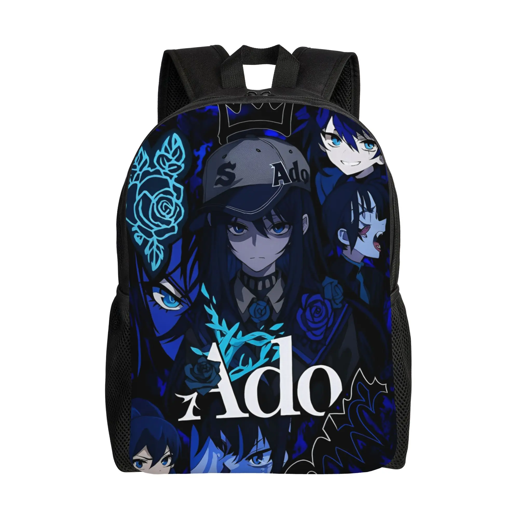 Ado Hibana World Tour Backpack for Men Women Casual High School Hiking Travel Daypack Anime Music Laptop Shoulder Bag Gift