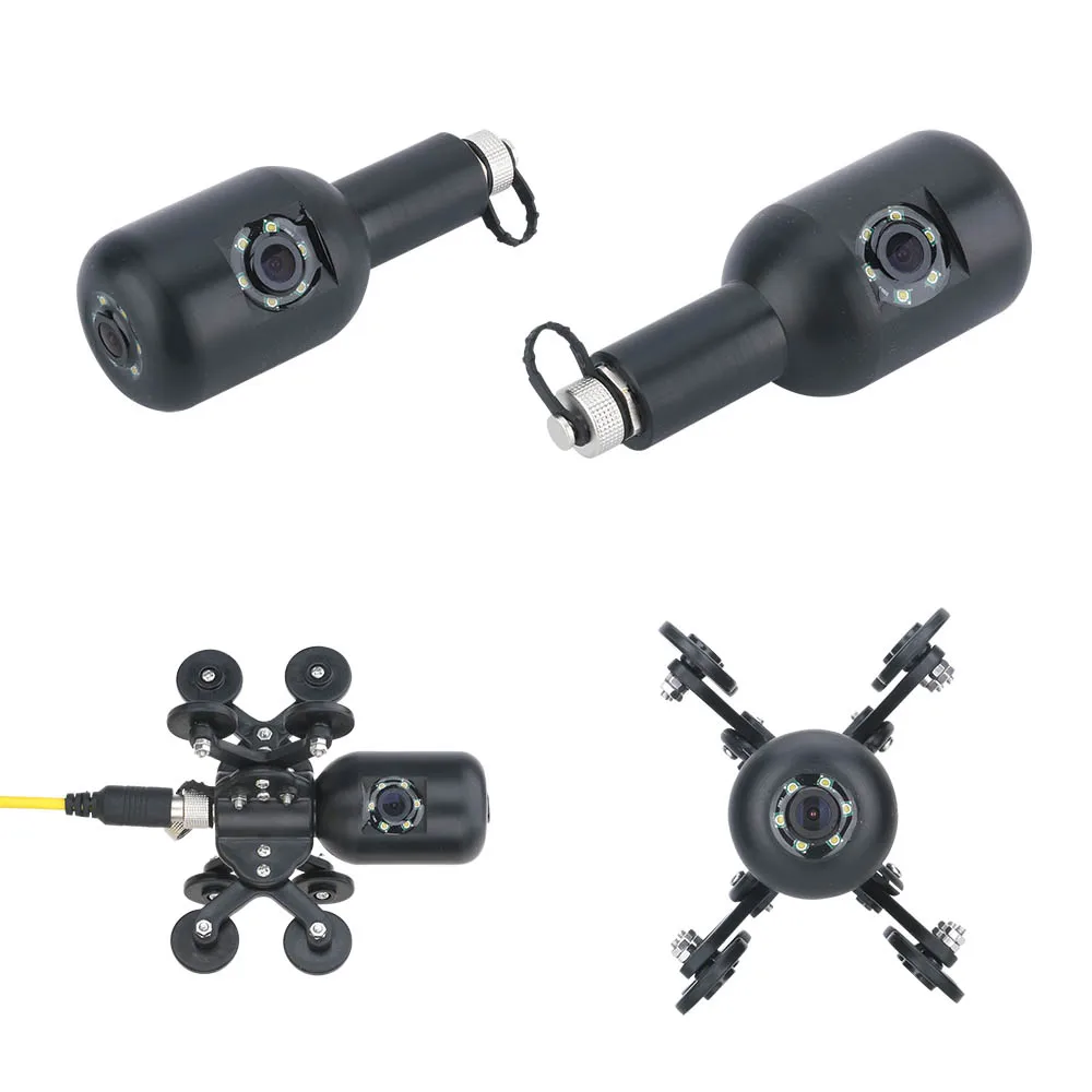 30m Fibreglass Cable Sewer Pipeline Camera System 9 Inches Display DVR 42mm Diameter Dual Camera for Industrial Pipe Inspection