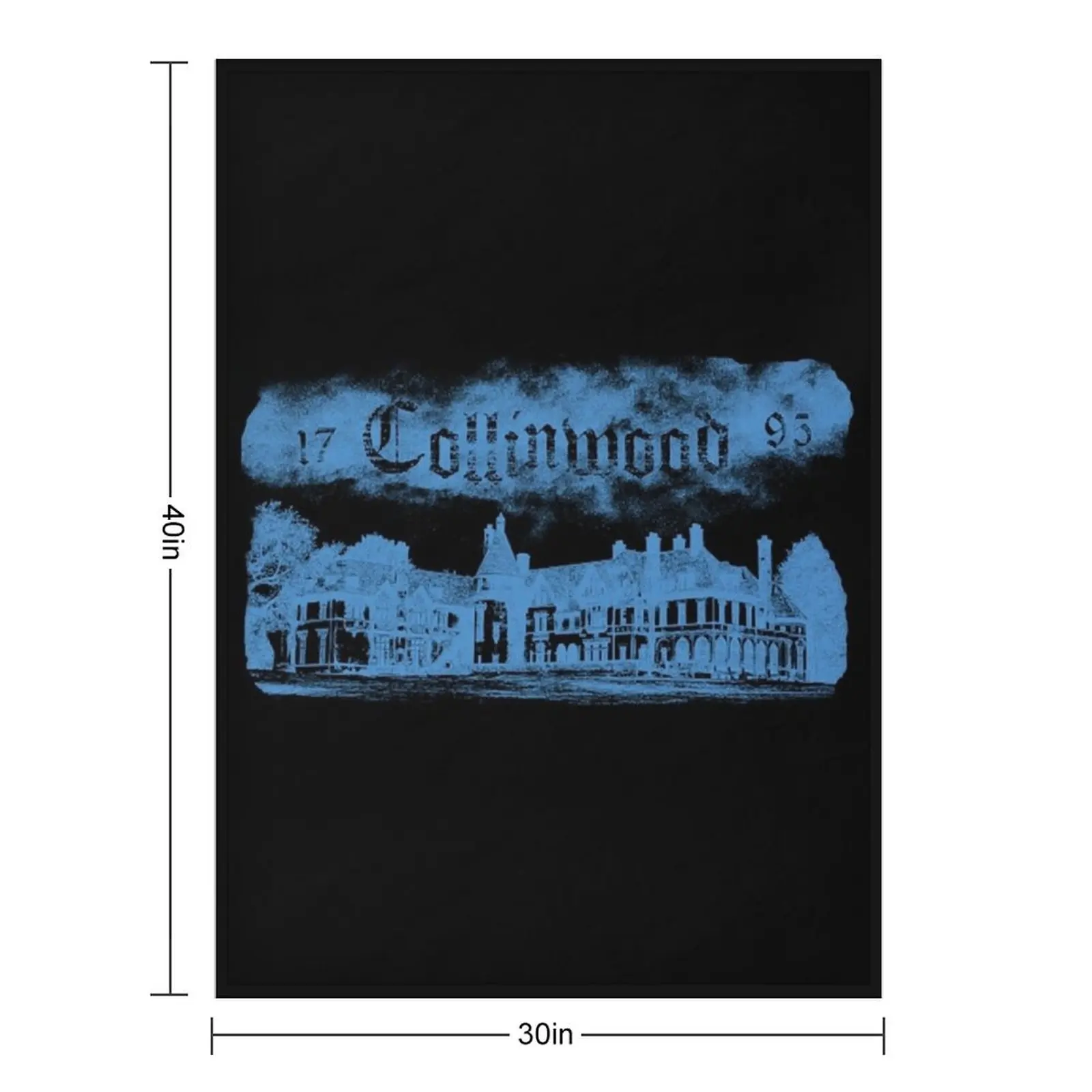 Collinwood Mansion from Dark Shadows Throw Blanket christmas gifts Warm Flannels Plaid on the sofa Furrys Blankets