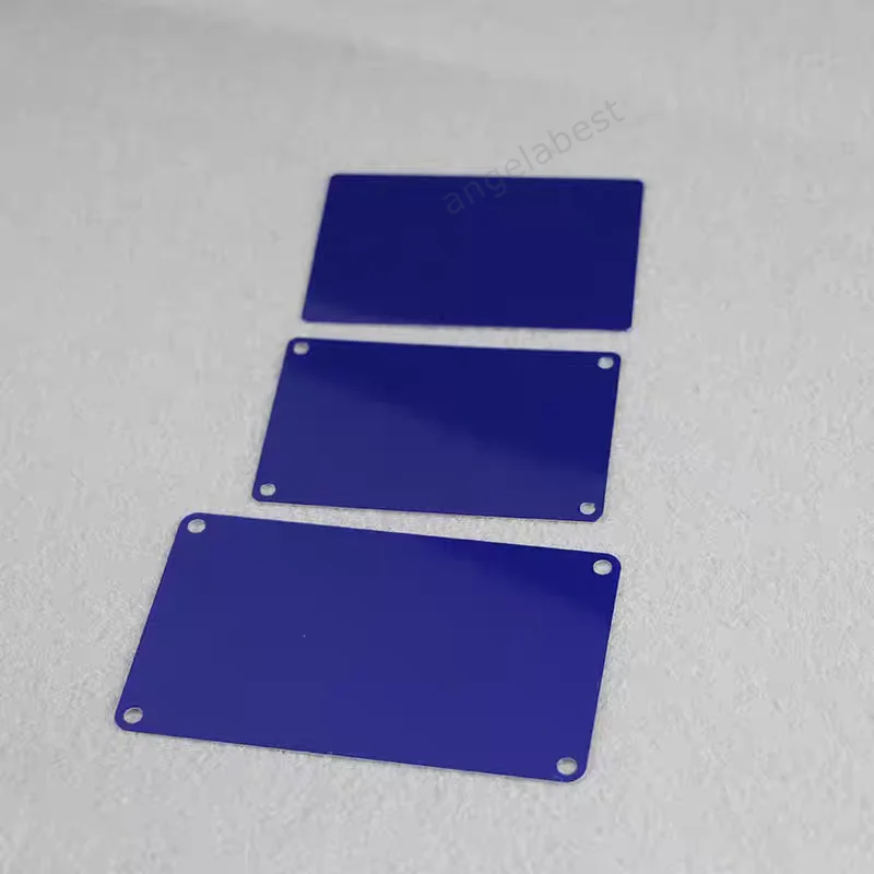 10pcs Black Blue Pad Printing Baking Paint Aluminium Sheet Steel Plate Processing Custom Blank Mirror Laser Engraving Marking