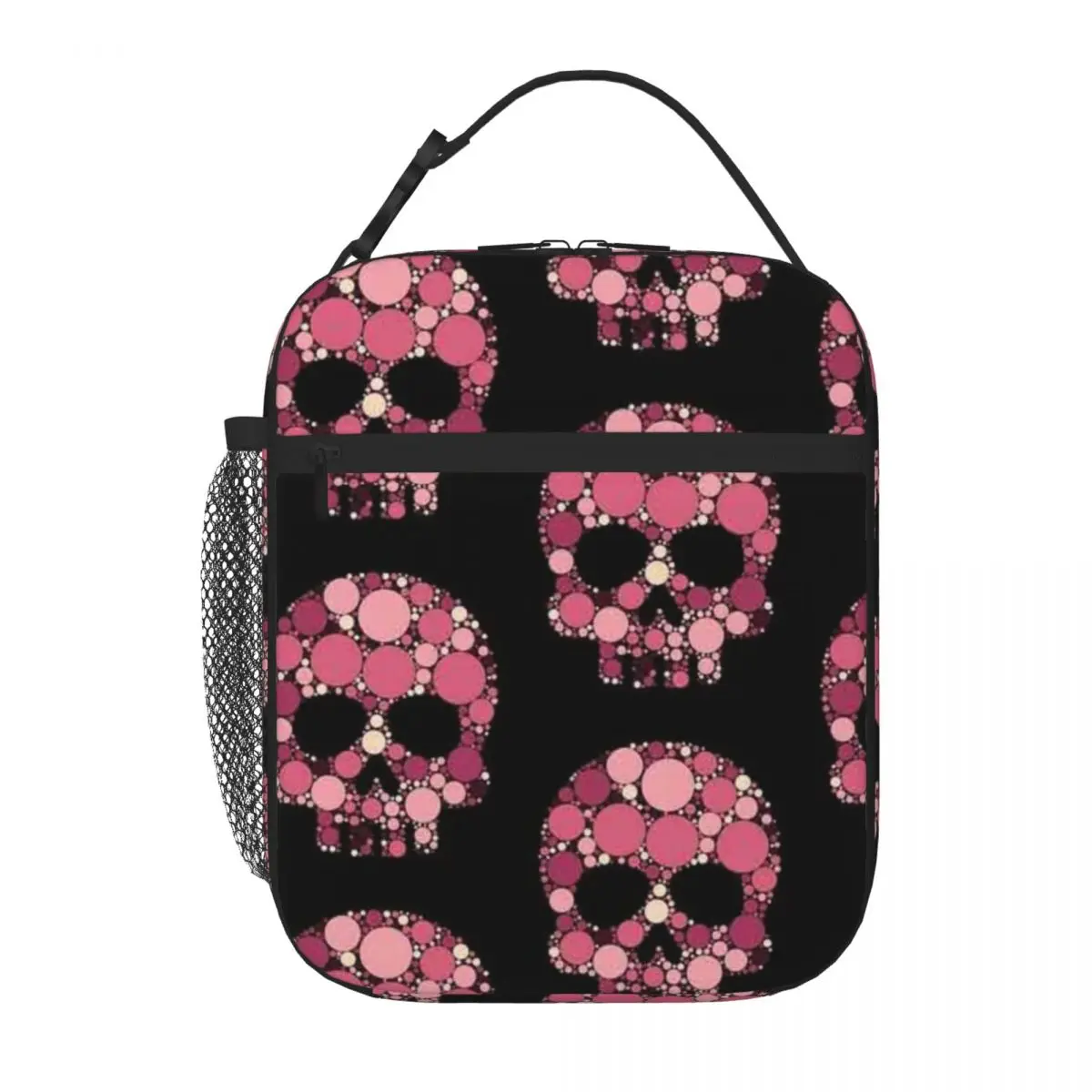 Bestselling International Dot Day Pink Tulip Flamingo Polka Dot Skull Earthy Tone Food Cooler Bag Auto Travel Lunch Tote
