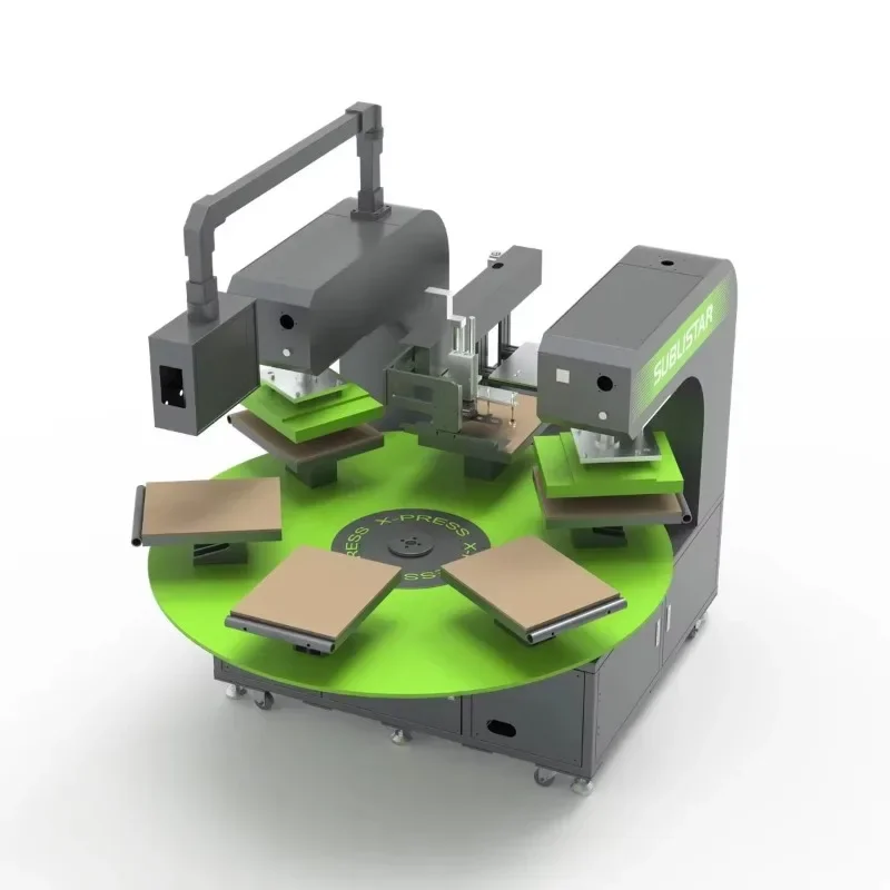 【Popular】 SUBLISTAR DTF Intelligent Automated Heat Press Carousel 6 Worktables For Small Batch Orders