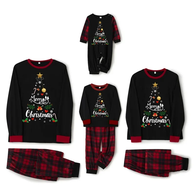 hirigin Matching Family Christmas Pyjamas Set Fun Couple Matching PJs Set Xmas Party Sleepwear Nightwear for Women Men Kids Baby