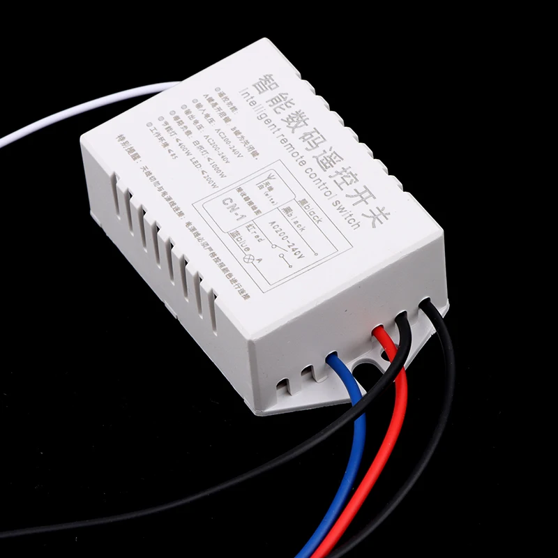 220V RF433 1/2/3/4 Ways Digital Remote Control Light Switch Wireless ON OFF Switch For Light Bulb Chandelier
