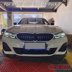 Front Racing Upper Radiator With Single-line LED Grill For BMW G20 G21 M-Pack 320i 330i M340i xDrive 2019-2022 Accessories