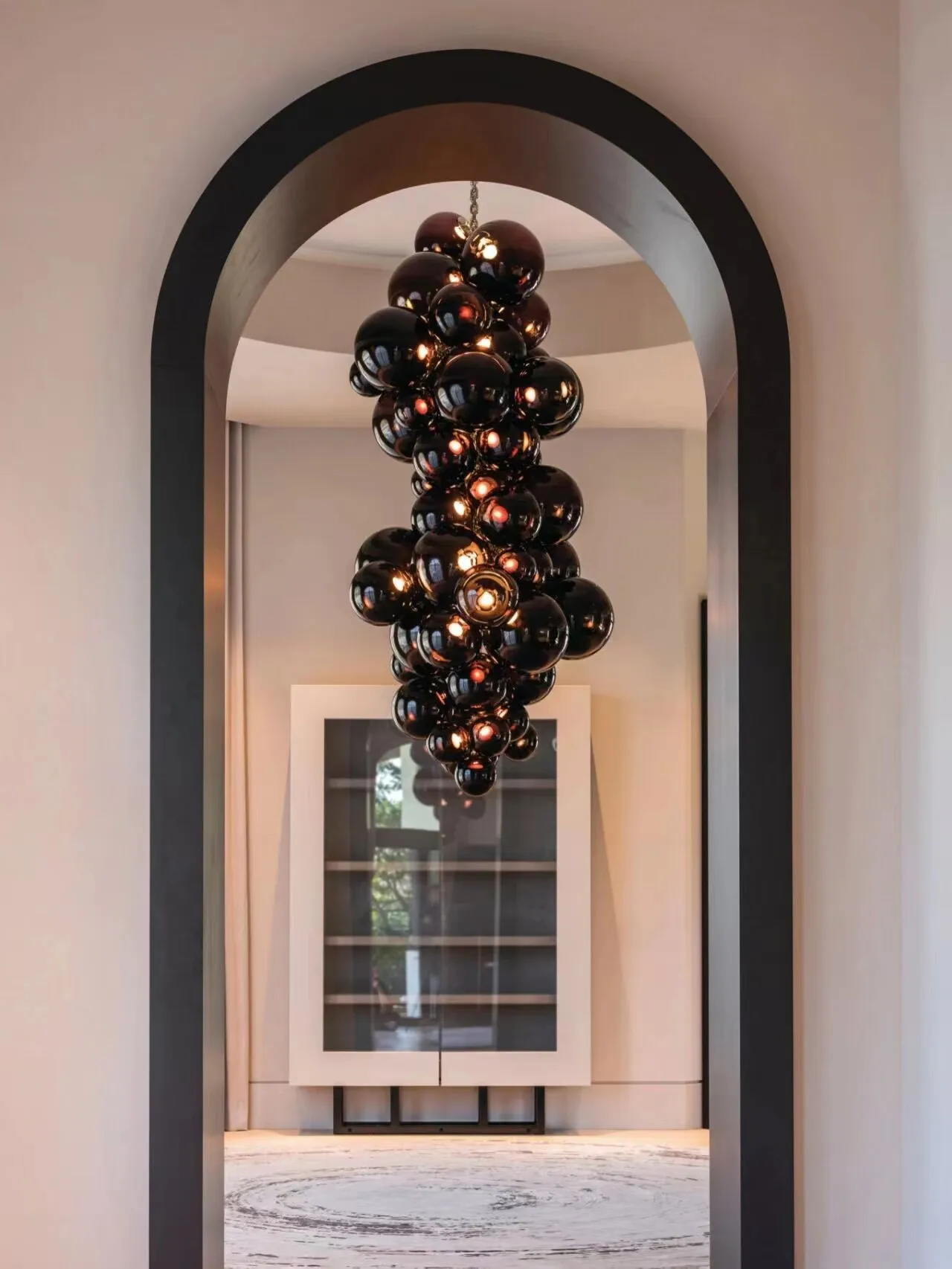 Luxury Grape Chandelier Italian Fruit Theme Art Lamp for Staircase Restaurant Hotel Lobby B&B Villa Decor