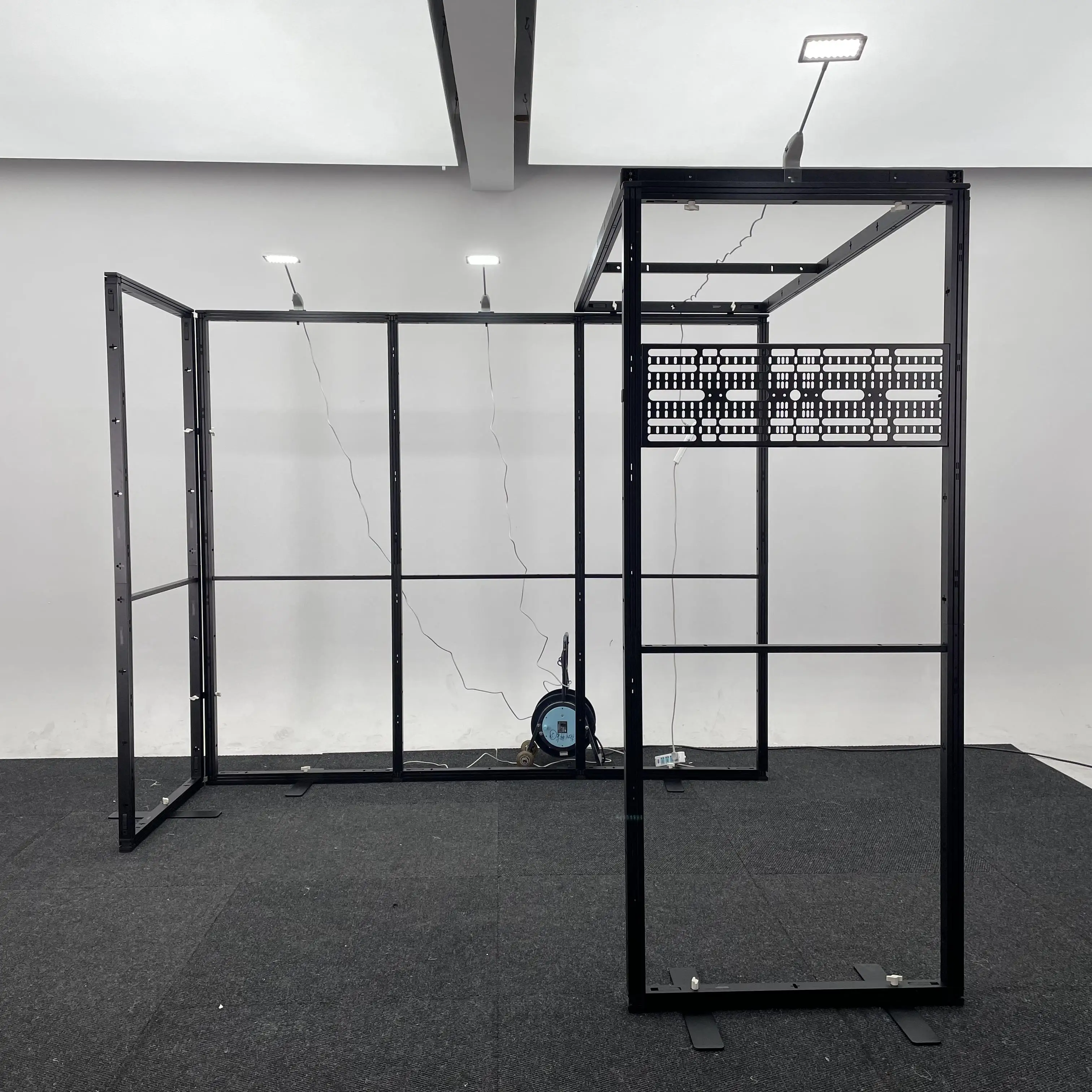 Obrázek 5: 3X3 lehko shromáždit modulat aluminium toolless obchodovat ukázat budky s po jednom most design 10x10 projev budky stánek displej