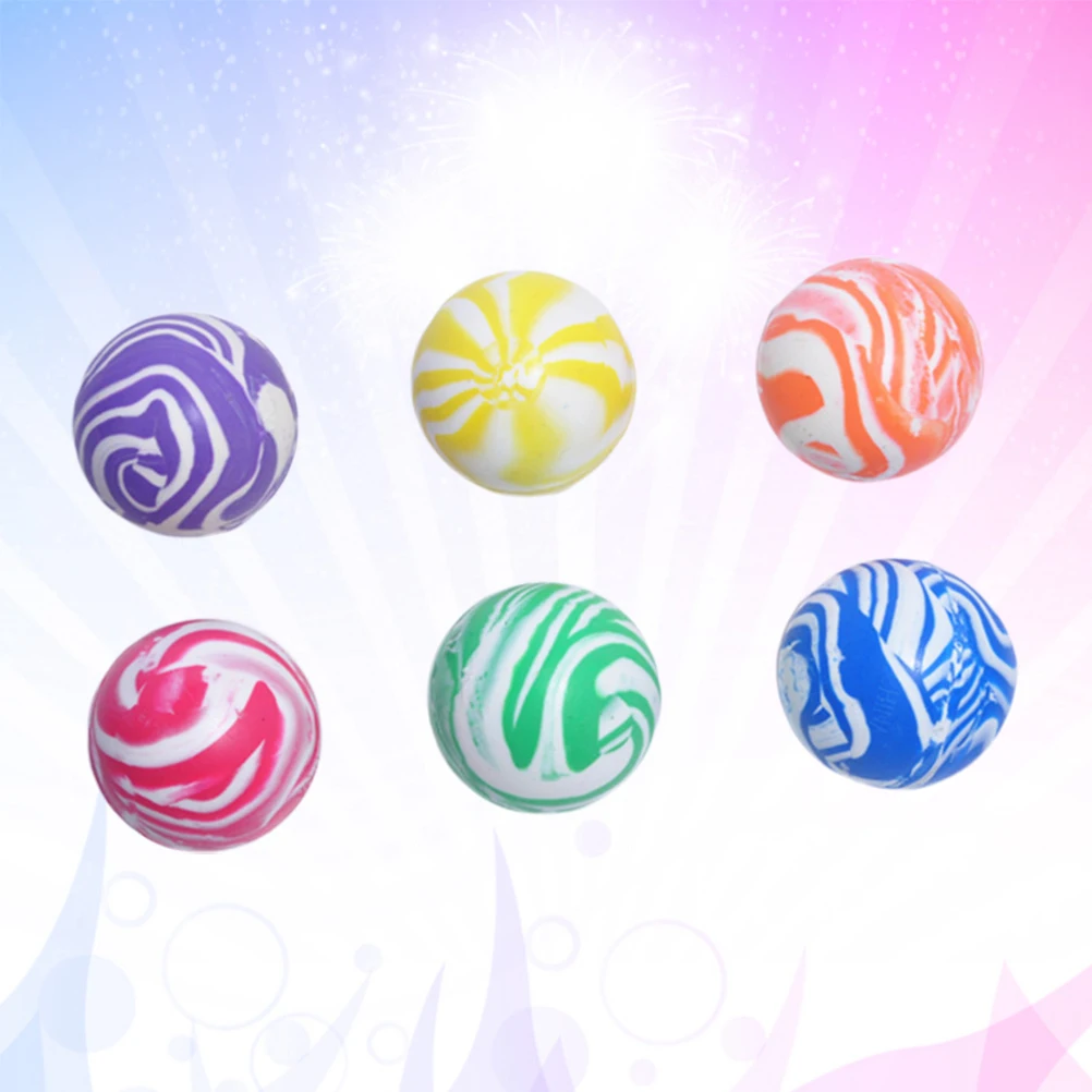 10 قطعة 45 مللي متر المطاط القفز للأطفال الملونة مطاطا هدايا الحفلات هدية عيد الأطفال ترتد كرة مطاطية القفز ترتد ملون #6