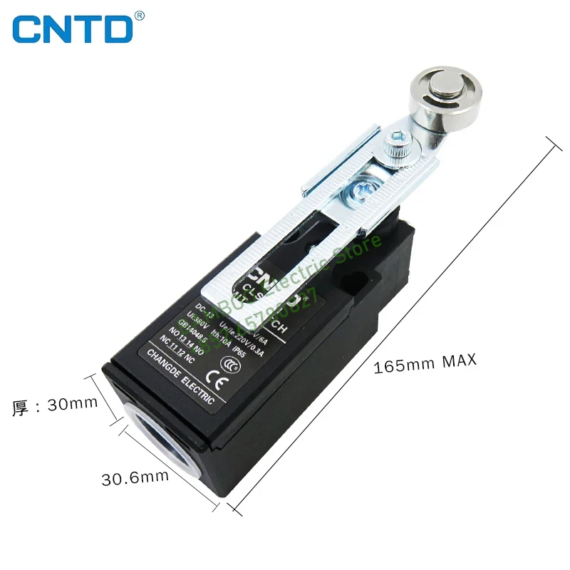 

CNTD CLS-131 Серия CLS Концевой выключатель хода Водостойкий масло Мгновенный регулируемый двусторонний поворотный рычаг 1NO1NC 10A 250V TZ-9208