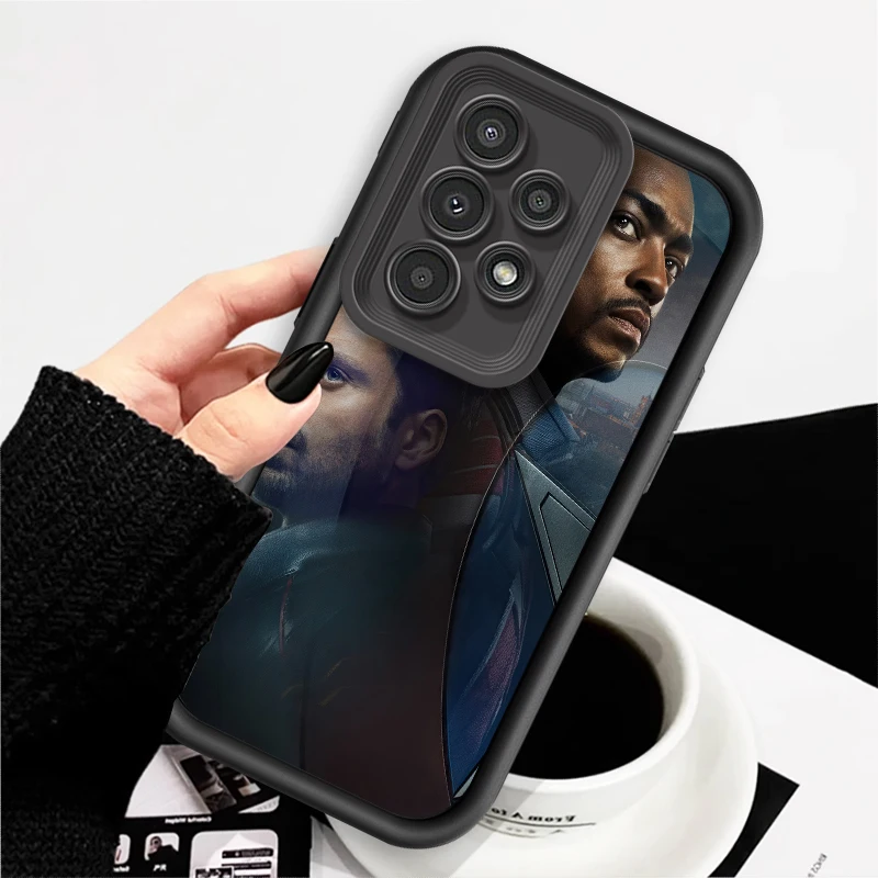 Falcon Winter Soldier For Samsung A73 A71 A54 A53 A52 A51 A33 A32 A21S A14 A13 A12 A03 A04 A05 5G Eye Ladder Funda Phone Case