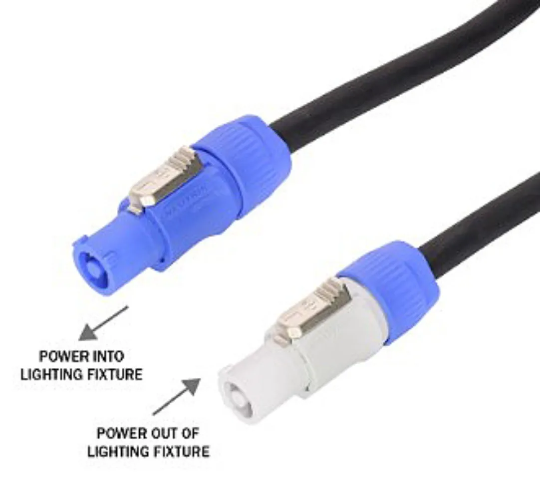 

High Quality 3x2.5mm Powercon Power Cable for LED Screen Stage Lighting 5meter