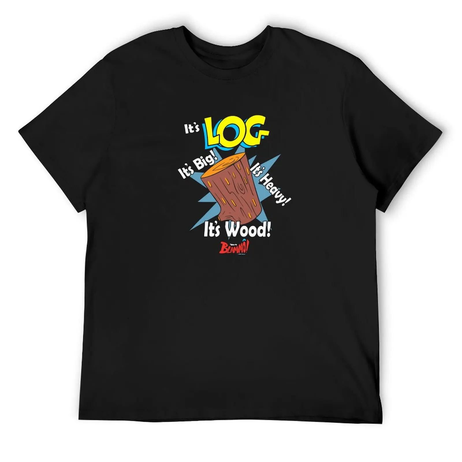 

Ren And Stimpy It's Log! From Blammo T-Shirt baggy shirts Funny t-shirt tees fitted t shirts for men