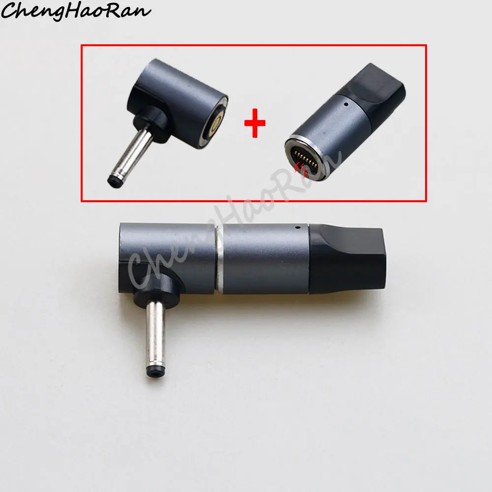 1ชิ้นแม่เหล็กชาร์จเร็ว USB Type C ตัวเมียเป็น8Pin อะแดปเตอร์ตัวเชื่อมต่อแบบกลม USB-C กับ DC ปลั๊กแล็ปท็อปแปลงพลังงานแม่เหล็ก