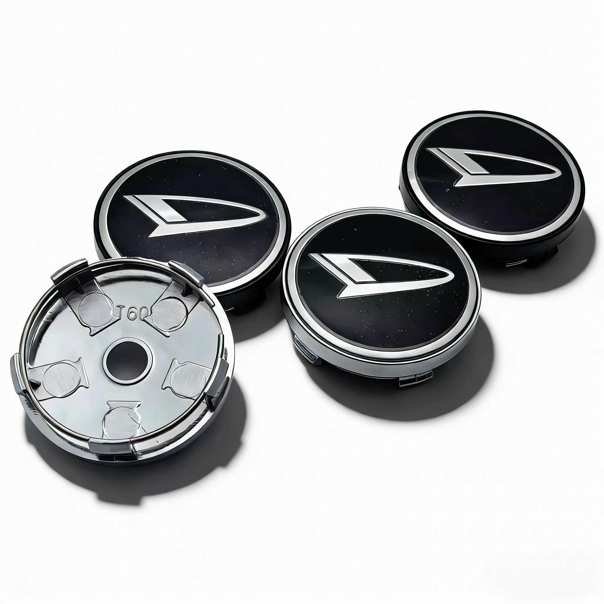 4 יחידות סמל לוגו Daihatsu כיסויי מרכז גלגלים לרכב OD 60MM 56MM כיסויי גלגלים כיסויי אבק להחלפה אביזרים לרכב