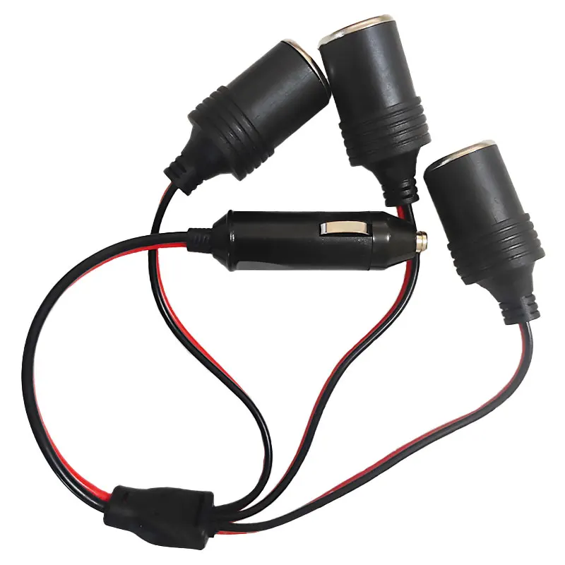 1Pc Gadpow 1 to 3 Car Cigarette Lighter Splitter Adapter Power Charger Port  12/24V Plug Socket  with 15A Fuse