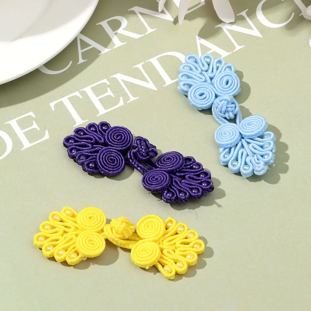 5pairs Chinese Handmade Cheongsam Buttons Knot Fastener Chinese Knot Buttons DIY Handcraft clothing decorative accessories