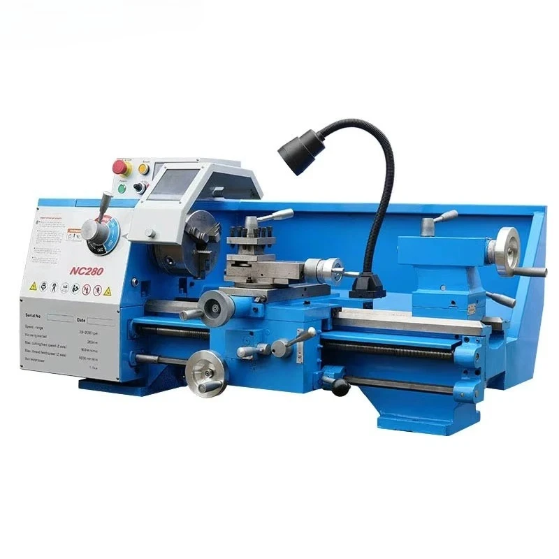 Tornos Para Small Metal Standard Lathe Machine NC280 Digital Bench Lathe