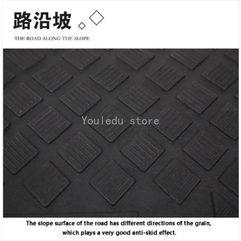 49*22*4cm/*6cm Plastic PVC Curb PortableThreshold Pad Ramp For Loading Dock Sidewalk Scooter Motorcycle Car Triangle Mat