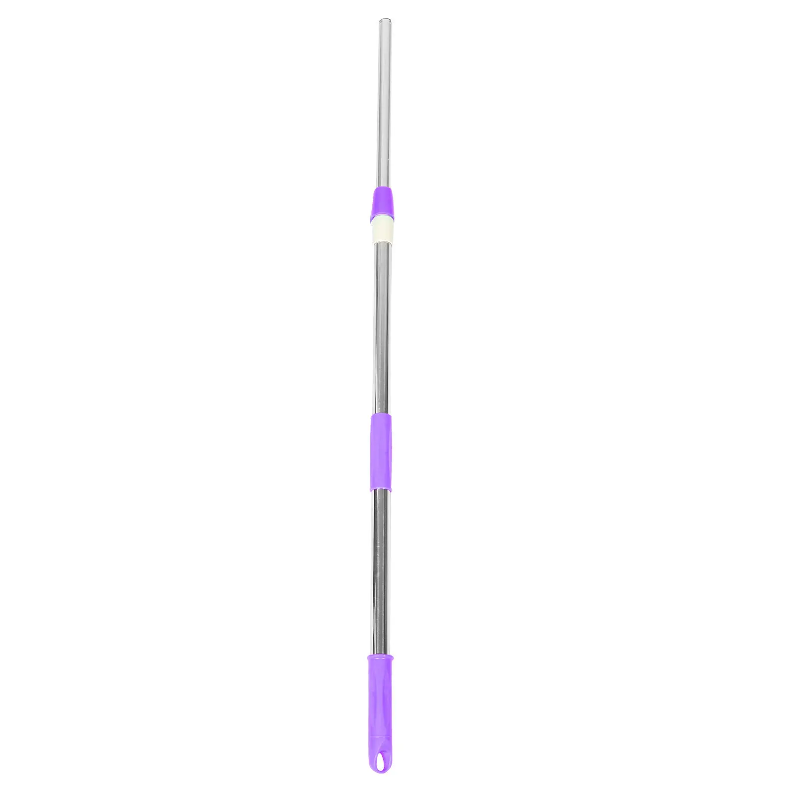 Purple Stainless Steel Mop Stick Replacement Telescopic Rotating Mop Handle Floor Pole Broom Pole Heavy Duty Cleaning Accessory