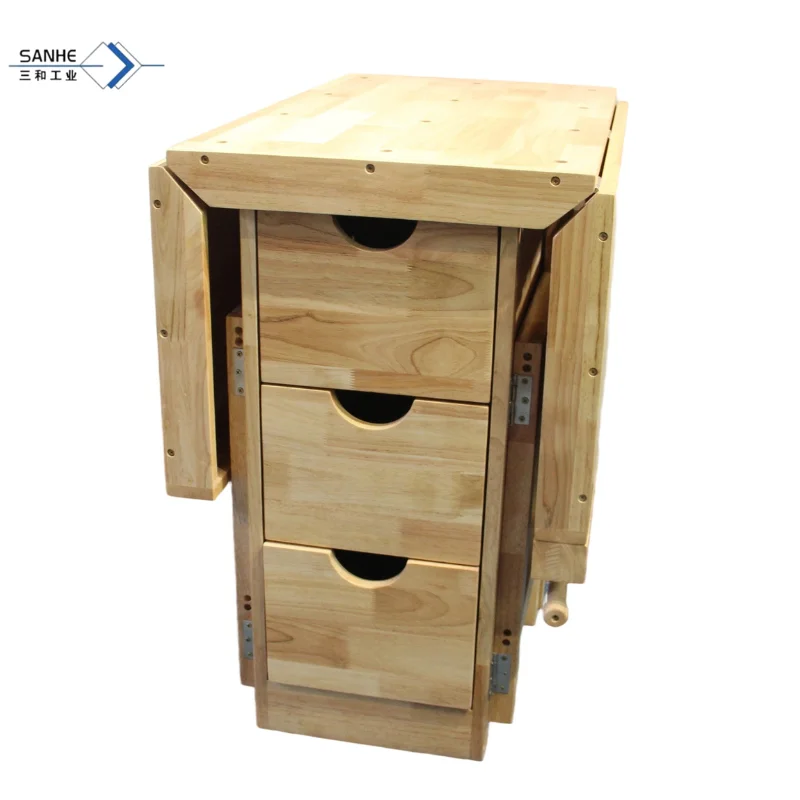 Foldable Wooden Garage Workbench Workbench Solid Wood Workbench for Children's Teaching Carpentry Table Handmade DIY Foldable
