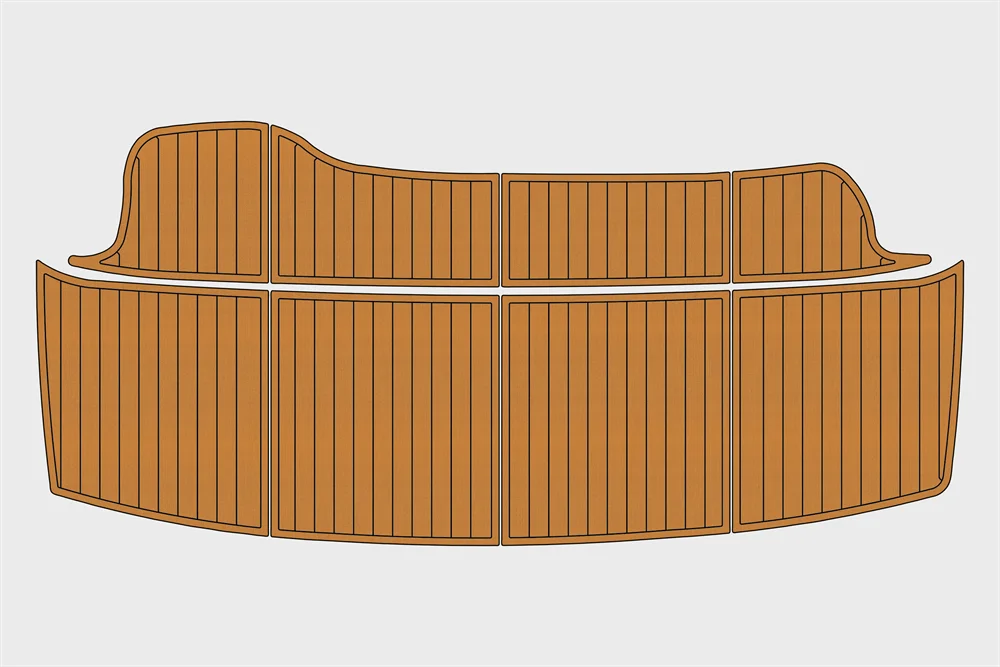 Eva foam Fuax teak seadek marine floor For 2000-2002 Wellcraft 3700 Martinique Swim Platform 1/4