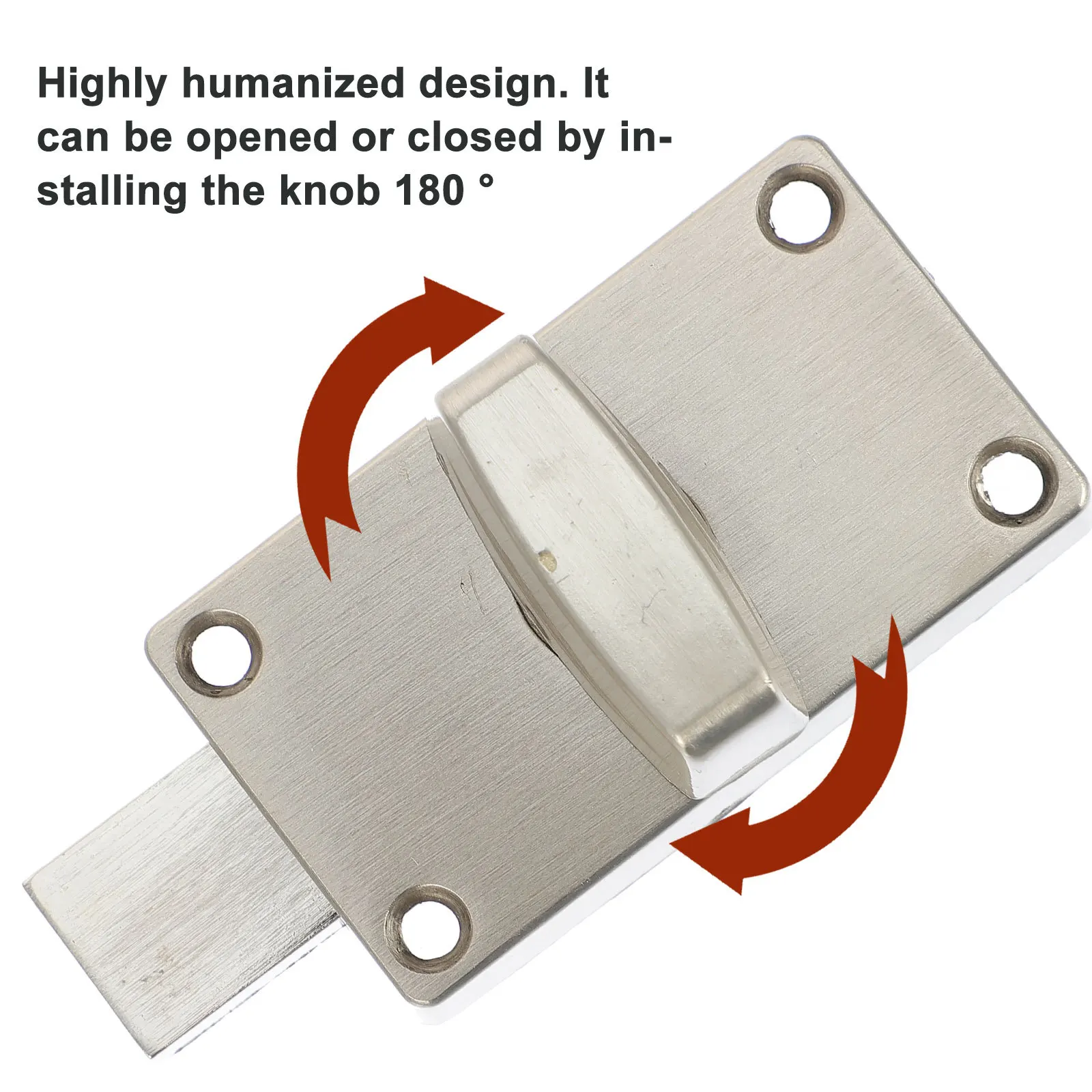 

Stainless Steel Toilet Door Lock with Red Green Occupancy Indicator Heavy Duty Non Deformable for Public Buildings Restaurants