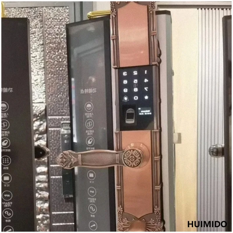 Villa  fingerprint  double  password  household anti-theft door electrocopper  smart