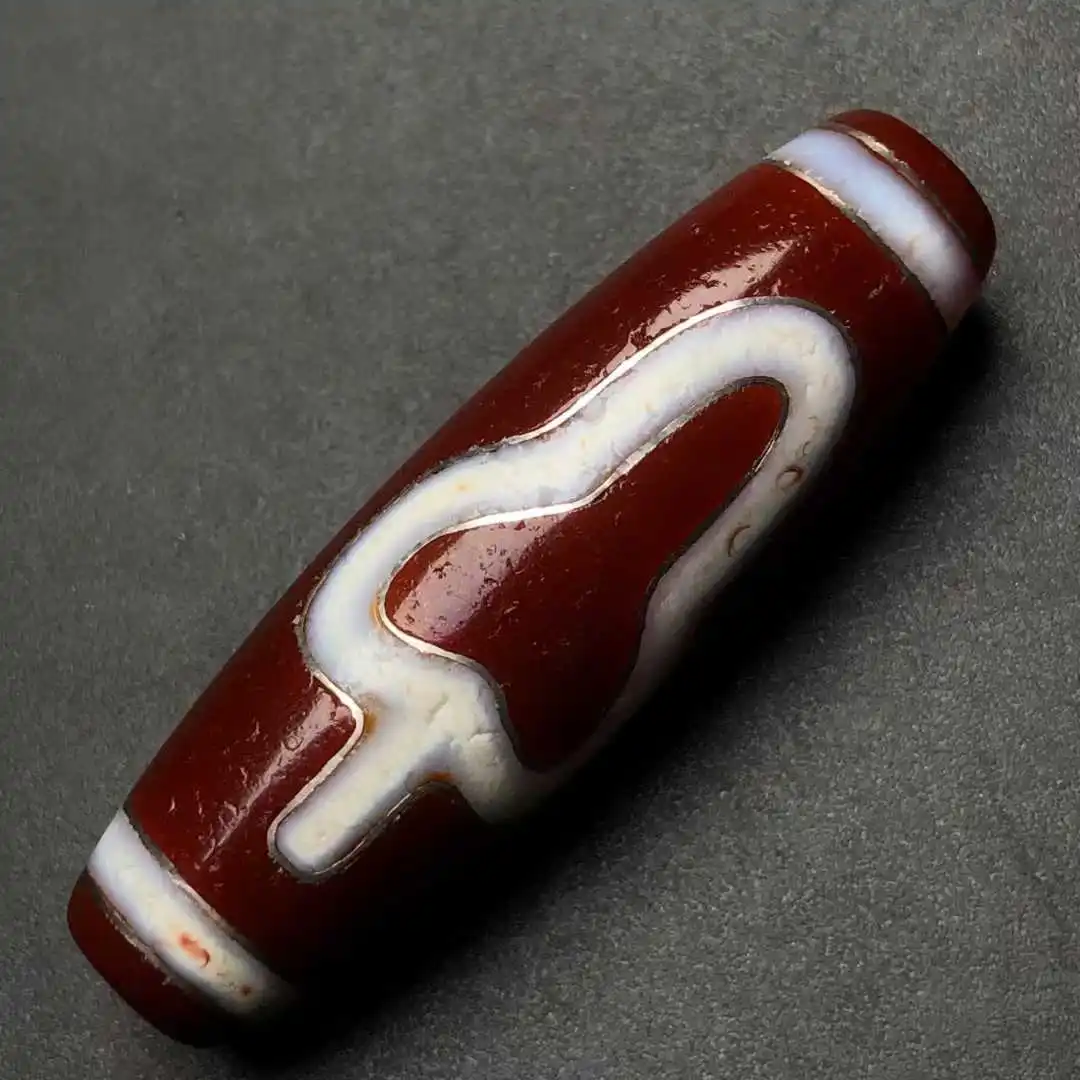 Inlaid with silver threads Bodhi and Ruyi Red Agate Oily Surface DIY beads for Jewelry