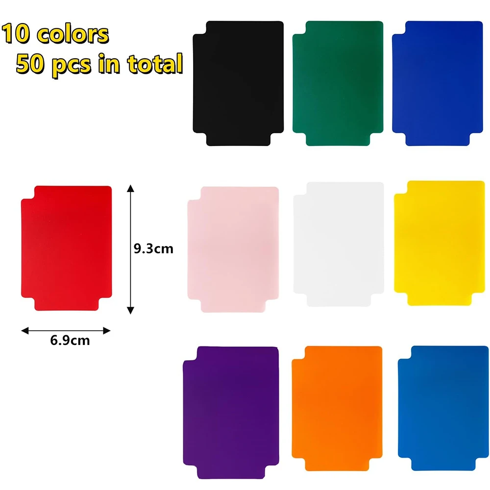 LMETJMA Trading Card Dividers Plastic Card Dividers Trading Card Page Dividers Playing Separator for Office Sports Gathering view 2