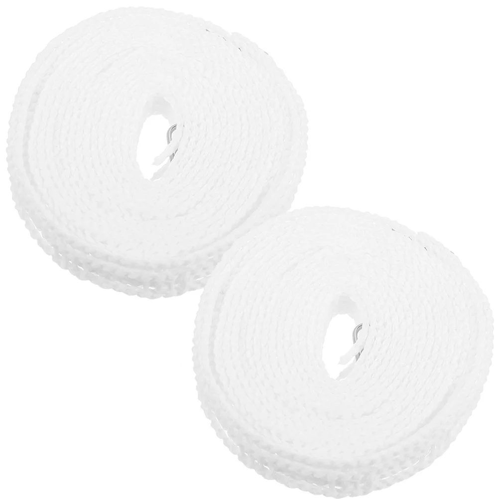 

2Pcs Outdoor Clothesline Windproof Non-Slip Drying Rope for Home Laundry Portable Clothes Line Backyard Camping Trip