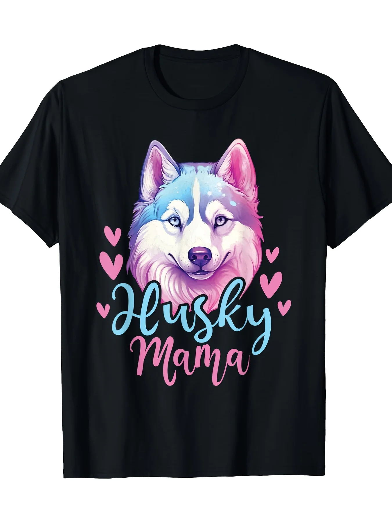 Husky mom, Siberian Husky owner, pet animal lover T-shirt 180g 100% cotton T-shirt