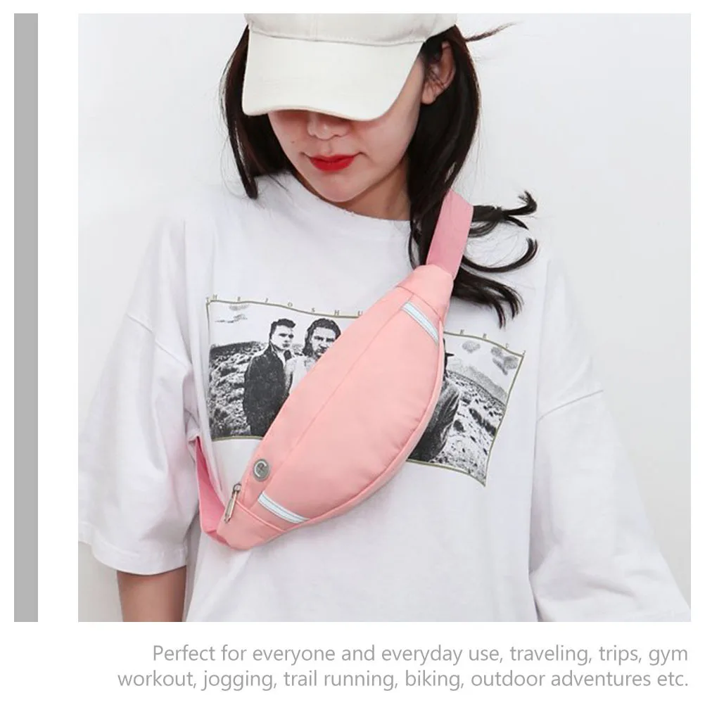 Women Waist Bag Stylish Sports Fanny Pack Adjustable Belt Fitness Waist Pouch Phone Storage Outdoor Running Lightweight