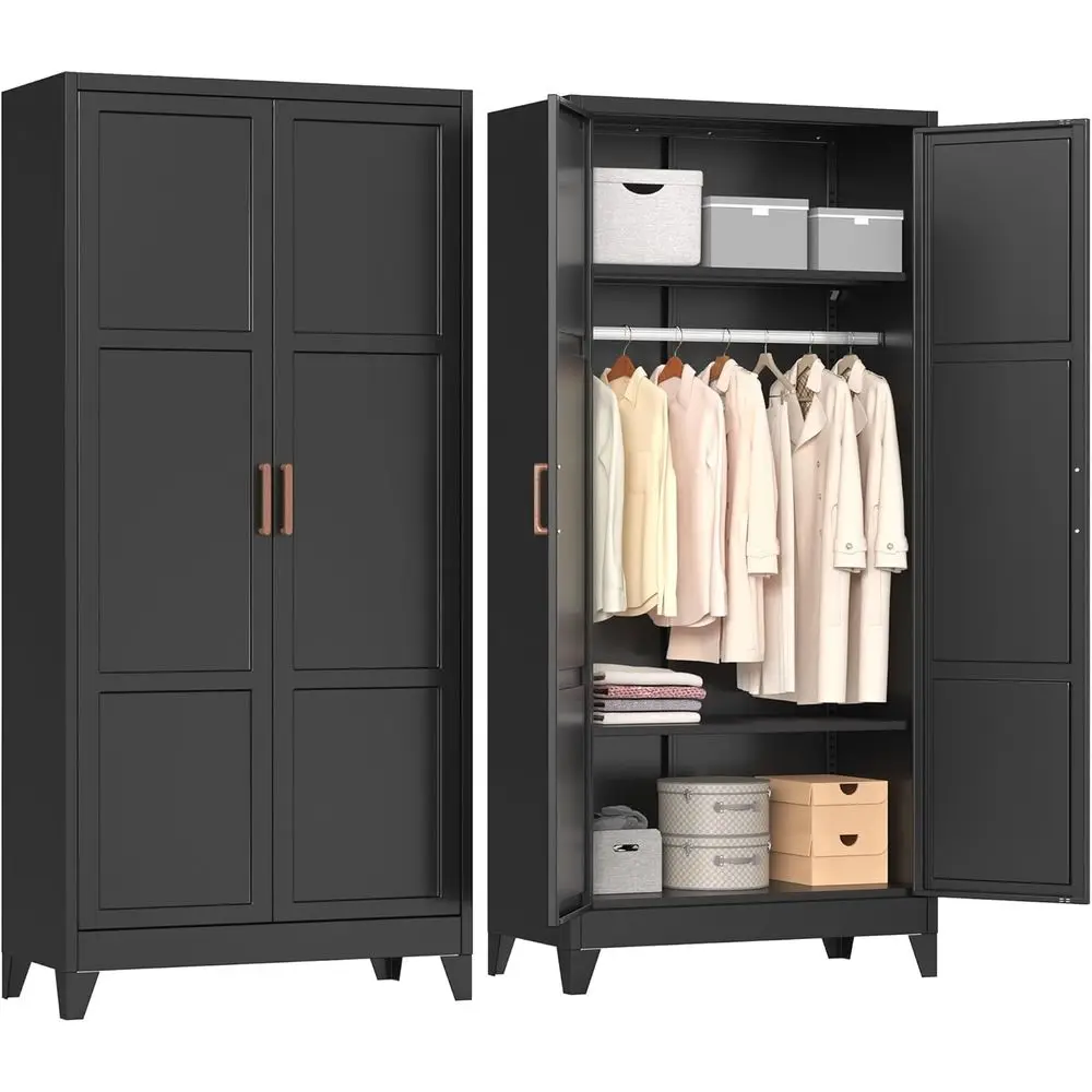 71” H Metal Wardrob…