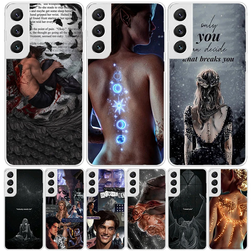 A Court Of Mist And Fury Phone Case For Samsung Galaxy S24 S23 S22 S21 FE S20 Ultra S10 Plus S10E S9 S8 + Art Customized Coque C