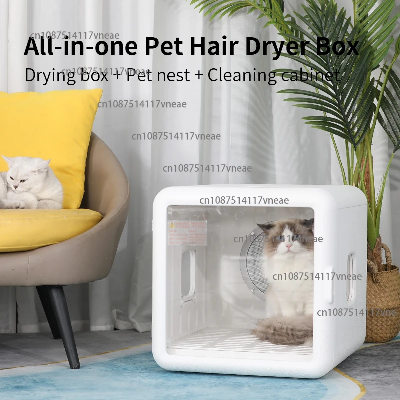 Auto Smart Eco-Friendly Simple Dog Cat Pet Hair Dryer Machine Silent Charging ABS+PE Material Universal Voltage 110-240V
