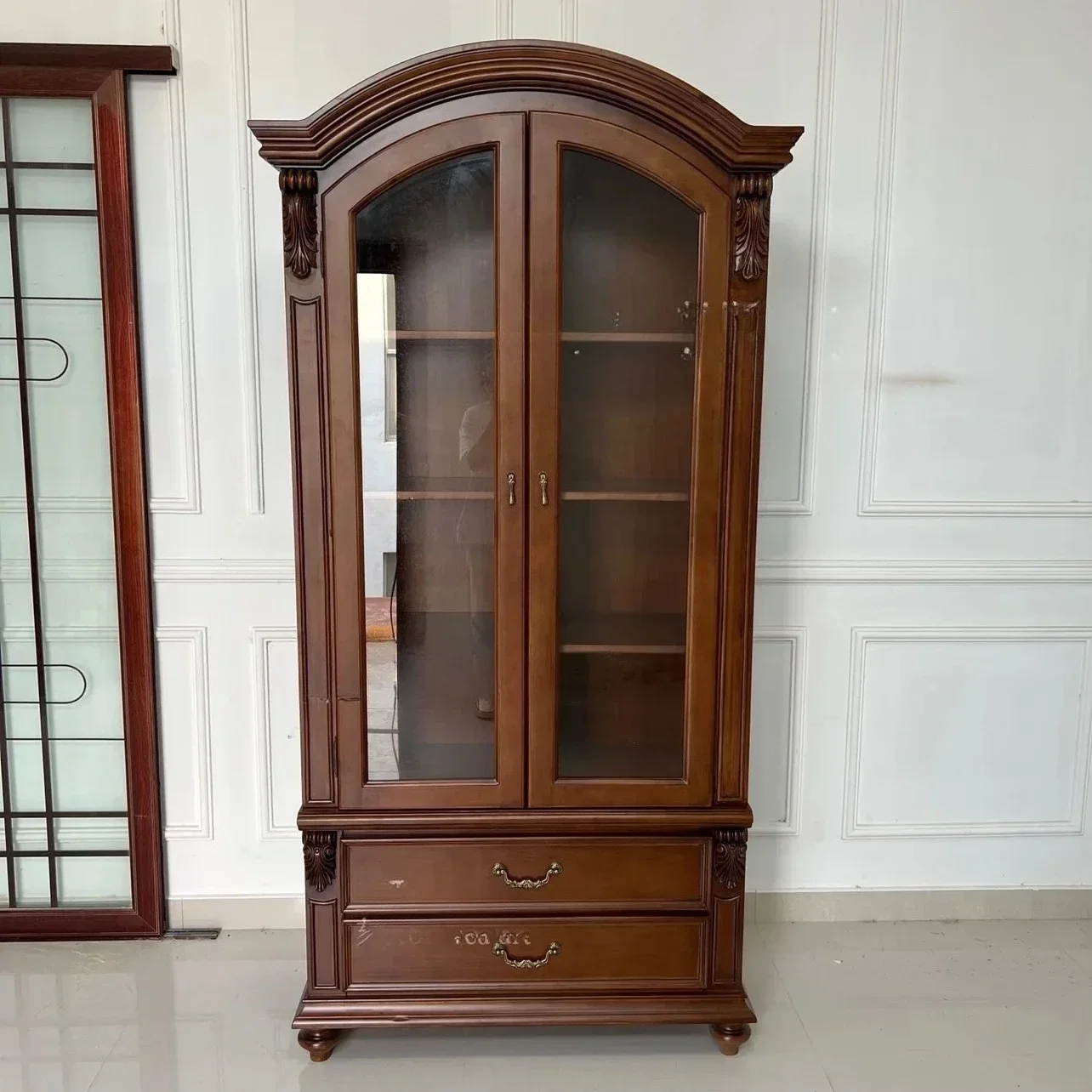 G New Victoria Wine Cabinet American Country Classic Double Door Edge Cabinet Bookcase